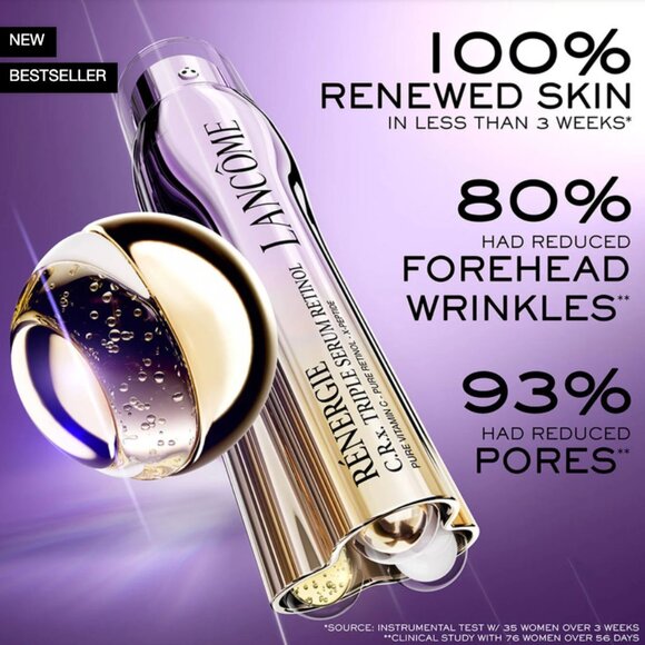 Lancôme Rénergie C.R.X. Triple Serum w/ Anti-Aging Retinol 50mL | NEW SKINCARE - Picture 3 of 5